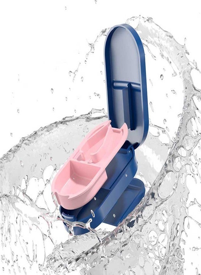 TREXEE Pill Cutter with Storage | Small Pill Cutter | Pill Splitter for Small or Large Pills and Vitamins Tablets, Portable Pretty Pill Crusher for Pocket or Purse (Blue) - Image 5